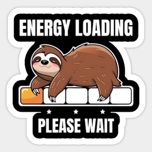 Energy Loading Please Wait Sticker